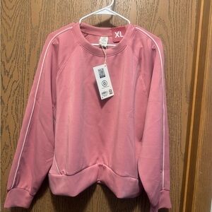 Chic Pink Crew Neck Sweater